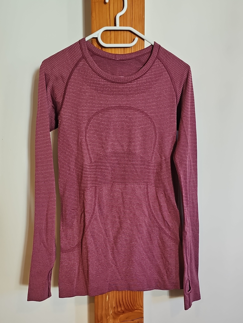 Lululemon Long Sleeve Seamless Performance Top - Plum Pink